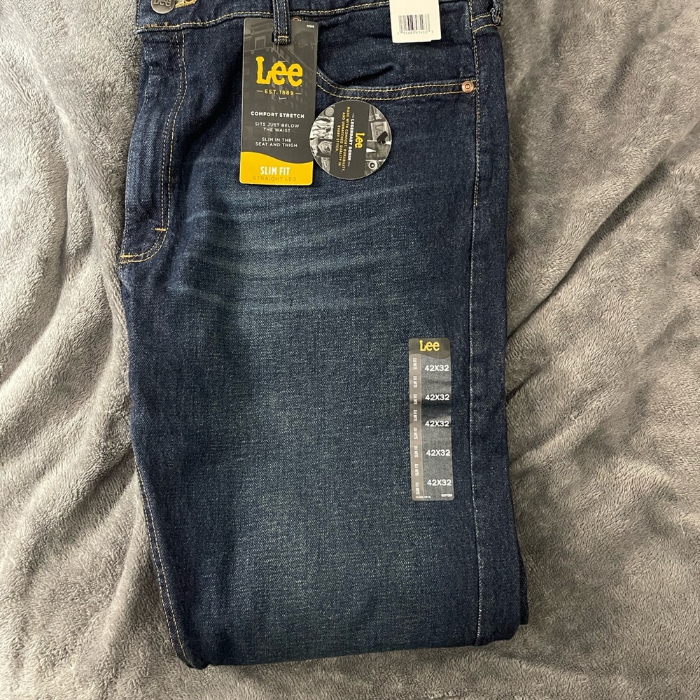 Lee Slim Fit Blue Jeans Classic Denim